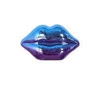Statue bouche à poser électroplaquage dégradé violet et bleu (H11 cm) - -