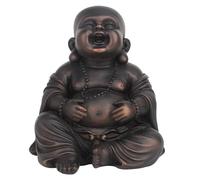 Statue Bouddha - Décoration Zen - 19cm - Couleur Brun - Résine - Intérieur