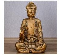Statue bouddha - l 9 x l 6 x h 14 cm - doré Doré G
