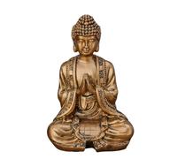 Statue Bouddha Or Méditation - Statuette Décoration Zen et Feng Shui - Apporte de la Spiritualité à Votre Intérieur et Une Ambiance Relaxante - Statue Porte-Bonheur - Hauteur: 12cm - Zen’Light