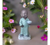 Statue bouddha porte encens aumone