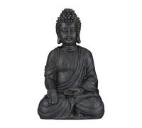 Statue bouddha sculpture zen figurine décorative 1,2 kg résine statue de bouddha