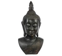 Statue Bouddha ""Tête Souriante"" 113cm Noir