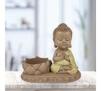 Statue bougeoir bouddha en méditation