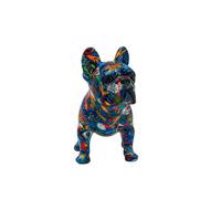 Statue Bulldog Debout Résine Chien Fier Déco