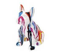 Statue Bulldog en Céramique Multicolore Brillant H20cm - STOKY