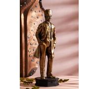 Statue Buste Atatürk en Marbre Art Déco Doré Style Traditionnel Collection Premium - Gold