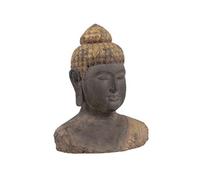 Statue Ixia Statue Buste de Bouddha antique - Hauteur 45 cm - Largeur 35 cm - Profondeur 20 cm