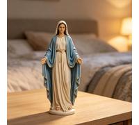 Statue Catholique De Marie - Sculpture Religieuse Des Catholiques |Bienheureuse Mère Dame Grace Ange Religieux Résine Sculpture Figurine Vintage Peint À La Main Aute-l Sacré Saint,Ornement De Dévotion