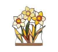 Statue catholique debout en acrylique pour autels de bureau, design stable sans soutien supplémentaire nécessaire, parfaite pour un espace compact au bureau ou à l'école