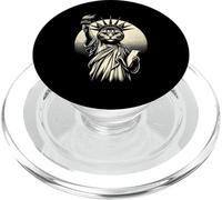 Statue Chat de la Liberté, New York City PopSockets PopGrip pour MagSafe