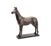 Statue : Cheval à poser bronze grand modèle - - Marron - Résine