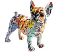 Statue chien debout tague GRAFITTI BULLDOG 24cm - Objets décoratifs - Polyrésine - Intérieur