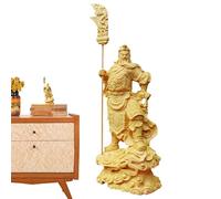 Statue Chinoise de Guan YU, Statue de Guan Gong | Figurine en Bois Guan YU de Bureau | Figurine, Sculpture de l'histoire Chinoise, Ornements pour décoration de Bureau