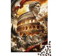 Statue Colisée Chevaux 1000pcs Mini Puzzle pour Adolescents Éducatif | 52x38cm Carton Décoration Maison Coupe Précise Cadeau Anniversaire Détente
