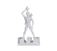 Statue Colosse de Rhodes du Dieu Soleil Helios en marbre coulé 30 cm