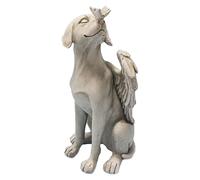 Statue commémorative de Chien d'ange, Statue de Perte d'animal de Compagnie de marqueurs de Tombe d'animal de Compagnie de Sculpture à la Main en résine pour Le Jardin extérieur