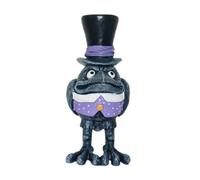 Statue Corbeau Sculpture Décorative Gothique Halloween Corbeau en Résine | Décoration Jardin Amusante Corneille Pour Maison Bureau Entrée Manteau De Cheminée Intérieur Extérieur Jardin Cour