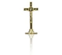 Statue Crucifix Jésus-Christ Décoration Religieuse en Alliage de Zinc