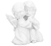 Statue d'ange - CUQUE - Ornement en résine synthétique - Blanche - Légère - Décoration intérieure