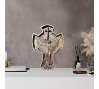 Statue d'ange | Figurines d'archange Saint Michel le grand protecteur | Sculpture d'ange de combat à collectionner | Statue d'archange Michael en résine | Ornements ménagers pour cheminée de ferme