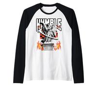 Statue d'ange Humble Flamme Sainte Streetwear chrétien Manche Raglan