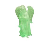 Statue d'ange phosphorescente en train de prier