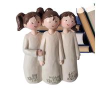 Statue d'angle de l'amitié, sculptée mémorable bénédiction peinte à la main, figurine célébrant l'amitié pour collection, décoration de bureau