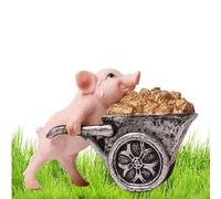 Statue d'animaux en résine, statue d'animal qui travaille dur, centres de table miniature en résine, jouets de collection, décoration de balcon pour intérieur et extérieur