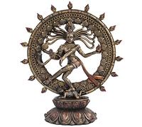 Statue danseuse hindoue de Shiva Nataraja en finition bronze