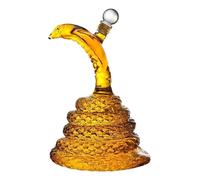 Statue d'art du Zodiaque Chinois, Bouteille De Carafe À Whisky, Ornements De Carafes De Serpent Cobra Royal, Verre Soufflé À La Main, Figurine Animale Décorative