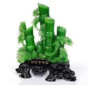 Statue d'art for cadeaux, figurines de collection, ornement Feng Shui, statue porte-bonheur en bambou et grenouille d'argent, attire la richesse et la bonne chance, décoration Feng Shui for le bureau