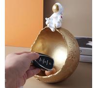 Statue D'astronaute Créative En Résine, Clé De Porche, Organisateur De Rangement De Bijoux, Boîte De Collation, Organisateur De Décoration De Salon De Lune, Figurines De Planète