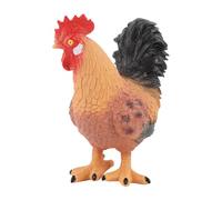 Statue de bétail en Plastique Souple, Jolie Sculpture d'animal de Ferme simulée pour décoration de Jardin et de Cour (Coq)