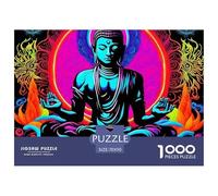 Statue de Bouddha 1000 Pièces Puzzle Difficile Et Stimulant sur Jeu Éducatif Jouets Saint Bouddha Un Jouet De Puzzle Jeu pour Toute La Famille 70x50cm/1000pcs