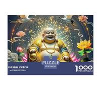 Statue de Bouddha 1000 Pièces Puzzle Jeu Puzzles Classiques Impossible Puzzle Papier Un Cadeau pour Adultes Et Enfants 38x26cm/1000pcs