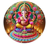 Statue de Bouddha 1000 Pièces Puzzle pour Adultes Et Enfan Puzzle Rond Décoration Moderne Jeu Cadeau Unique 1000pcs (67.5x67.5cm)