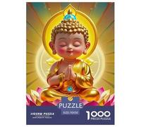 Statue de Bouddha 1000 Pièces Thème Bouddha Puzzle Adulte Un Puzzle Difficile Jeu De Puzzle pour Toute La Famille Enfants Activité Familiale Parfaite Décoration De La Maison 70x50cm/1000pcs