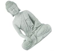 Statue de Bouddha assis en résine, parfaite pour créer un espace zen dans votre maison ou votre jardin (B)
