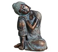 Statue de Bouddha Assis, Ornements de méditation, Figurine, décoration de Maison, Sculptures thaïlandaises d'intérieur, Cadeau