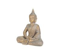 Statue Bouddha jardin décoration intérieur extérieur feng shui en pierre 48 cm