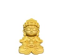 Statue de Bouddha de médecine sculptée à la main - Amulette spirituelle de 7 cm pour la santé et la chance, décoration unique de maison et de bureau, pour les amateurs de bien-être