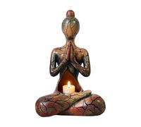 Statue De Bouddha De Méditation En Or - Bouddha De Méditation En Résine De Jardin, Sculpture De Statue De Yoga | Ornement De Table De Sculpture De Yoga En Résine | Pour Les Chercheurs Spirituels