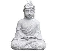 Statue de Bouddha d'extérieur 22, 9 cm - Statue de Bouddha assis - Décoration méditation en résine résistante aux intempéries - Décoration d'intérieur pour terrasse, terrasse, entrée, couloir, st