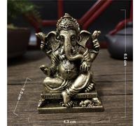 Statue de Bouddha Ganesh localité,Statue de Dieu Éléphant,Accessoires de Décoration pour la Maison - Type Bronze