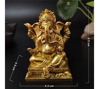 Statue de Bouddha Ganesh localité,Statue de Dieu Éléphant,Accessoires de Décoration pour la Maison - Type Gold