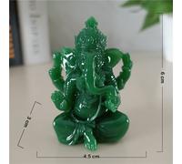 Statue de Bouddha Ganesha,Éléphant Indien localité,Sculpture du Dieu Ganesh,Figurine Auckland,Décoration de Maison,Intenses - Type Green