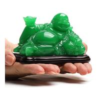 Statue de Bouddha Heureux - Bouddha Rieur Assis Feng Shui - Figurines de Richesse et de Chance pour la décoration de la Maison et du Bureau - Cadeaux Religieux Inspirants