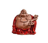 Statue de Bouddha Maitreya Ornements de Bouddha dans Le Salon pour consacrer des Statues de Bouddha, Pendaison de crémaillère création de Richesse, Cadeaux artisanaux, Figurine Assise, décoration de