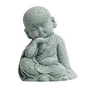 Statue De Bouddha Pour - Figurine De Moines Créative, Petit Moine Mignon En Résine, Jouet De Voiture Amusant, Ornement De Petit Bouddha Chinois | Accessoire De Décoration De Tableau De Bord Po